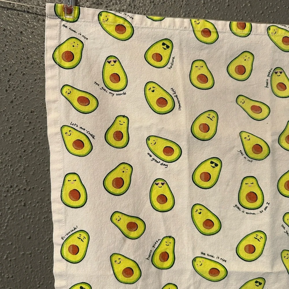 Paper Source Avocado Tea Towel - Green and White